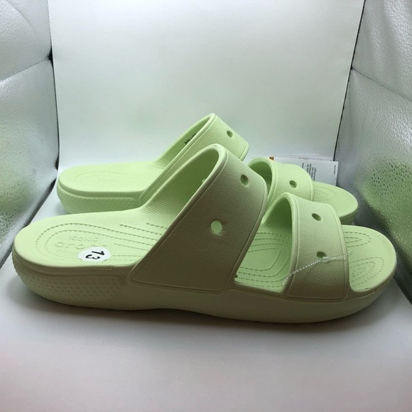 NEW! Crocs Iconic Comfort mens slide green sandals size 13 main image 4